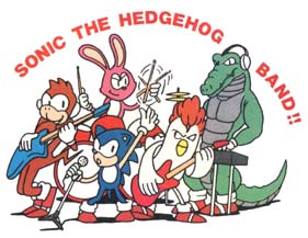 On remarque le crocodile à droite de l'image, les autres personnages ne sont jamais apparus où que ce soit, sauf Sonic bien sur. - 19.3 ko